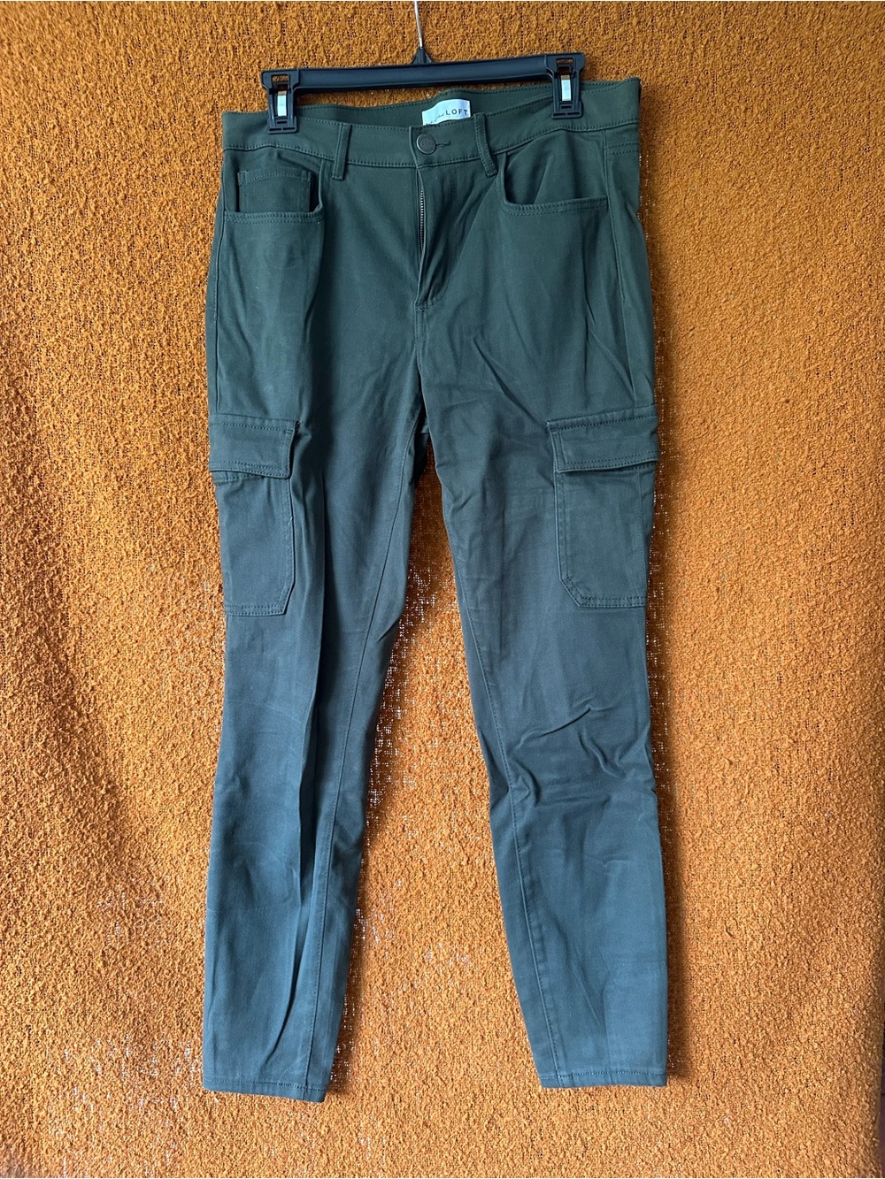 LOFT Dark Olive Green Cargo Pants